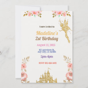 Convite Dreamy Fairytale Castle Invitation