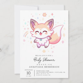 Convite Dreamy Fox Chá de fraldas
