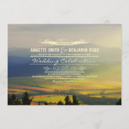 Convite Dreamy Mountain Wedds Invances