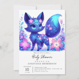 Convite Dreamy Mythical Fox Chá de fraldas