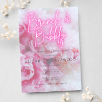 Dreamy Pink Peonies Floral Chá de panela Brunch