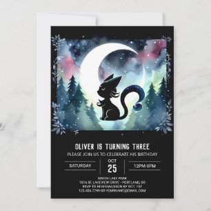 Convite Dreamy Printable Cat Birthday