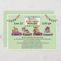 Drive By Birthday Parade para Criança