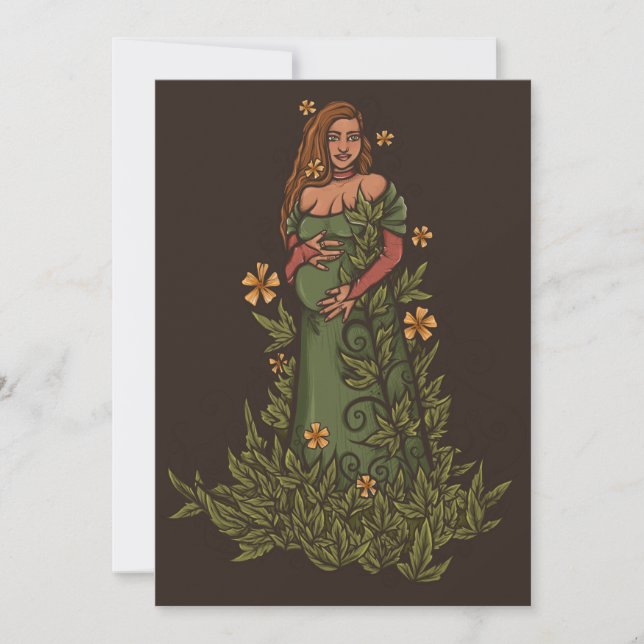 Convite Druida Deusa Mãe Terra (Frente)