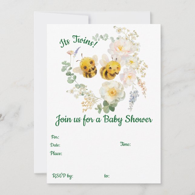 Convite Duas Abelhas (Frente)