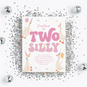 Convite Duas Bobos de segundo aniversário de Ganso, Rapari