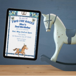 Convite Duas Corridas, Cavalo Azul 2º Aniversário