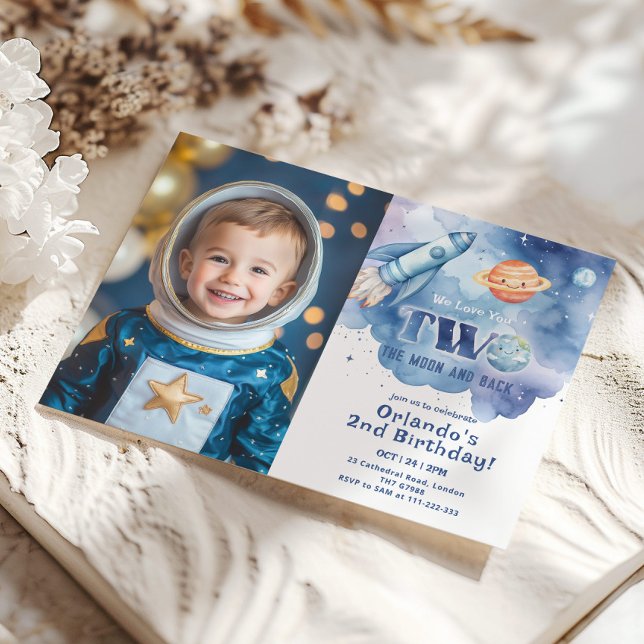 Convite Duas da Lua e do segundo aniversário de Fotografia (Criador carregado)