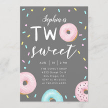 Duas Festas de aniversário de tema de Rosquinha do