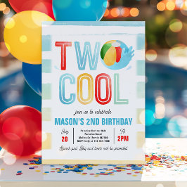 Convite Duas Festas de segundo aniversário de Praia Legal 