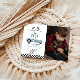 Convite Duas Festas de segundo aniversário Rápido de Carro