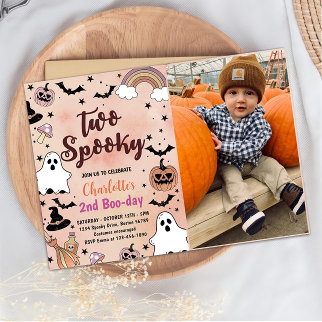 Convite Duas Foto de Festa de segundo aniversário de Hallo (Criador carregado)