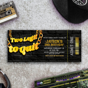 Convite Duas Legendas - segundo aniversário