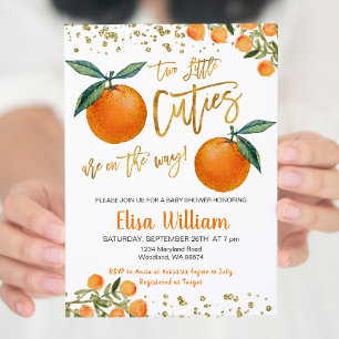 Convite Duas pequenas engraçadinhas estão a caminho do con