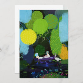 Convite Duas Senhoras Bonitas num Barco