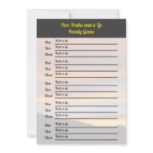 Duas Verdades e um Jogo da Mentira | Sindicato fam