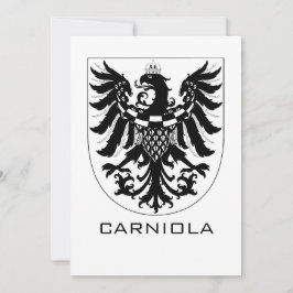 Convite Ducado da Carníola Arte Heráldica Monocromática