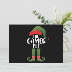 Convite Duende Gamer Correspondência Familiar Natal Gamer