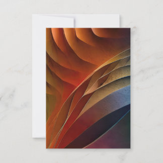 Convite Dunas abstratas em cores terrosas