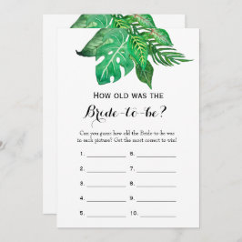 Convite Duplo Lado - 2 Jogo De Chá de panela - Quão Antigo