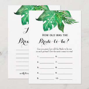 Convite Duplo Lado - 2 Jogo De Chá de panela - Quão Antigo