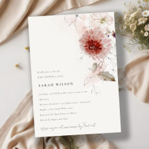 Dusky Fall Marsala Blush Chá de fraldas