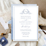 Convite Dusty Blue, Casamento de Monograma Elegante de Aqu<br><div class="desc">Aprecie seus convidados com este belo convite de casamento com um belo monograma botânico desenhado à mão e detalhes modernos de caligrafia escrita à mão. Capacidade de mudar a introdução "juntamente com os seus pais" para "juntamente com as suas famílias", "juntamente com a alegria do excelente" ou "juntamente com o...</div>