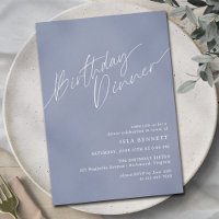 Dusty Blue Cornflower Simple Airthday Janto
