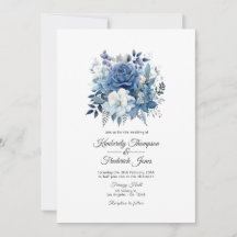 Dusty Blue Floral Wedding