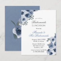 Dusty Blue Sage Peony Bridesmaids Luncheids