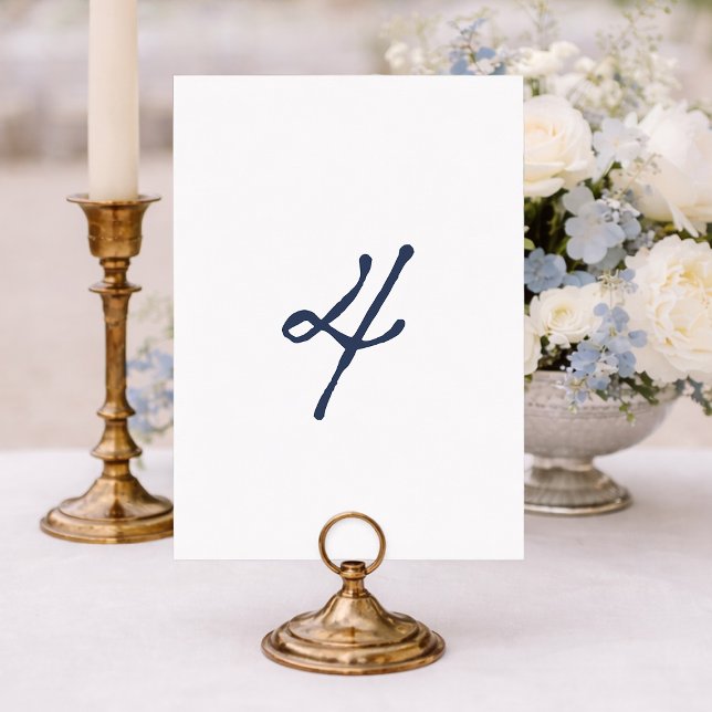 Convite Dusty Blue Table 4 – French Stripe Wedding (Criador carregado)