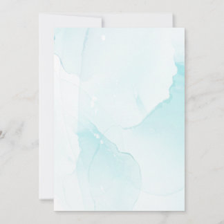 Convite Dusty Blue Watercolor Floral Boho