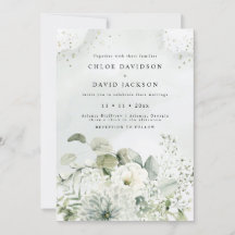 Dusty Blue & White Floral Greenery Rustic Casament