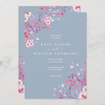 Dusty Blue Wildflower Casamento Floral