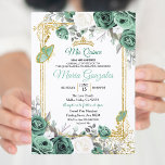 Convite Dusty Green Charra Quinceanera<br><div class="desc">Sage Green Charra Quinceanera Convite Mis Quince Anos,  15 Birthday, </div>