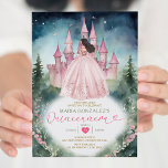 Convite Dusty Pink Dress Forest Princesa 15 Quinceañera<br><div class="desc">Dusty Pink Dress Forest Princesa 15 Quinceañera Convite Mis Quince 15 Anos,  16 Anos Aniversário Floresta Verde Matte Rosa Dourado Vestido</div>