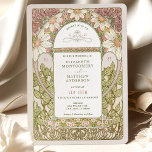 Convite Dusty Pink Marguerite Daisy Weding Art Nouveau Em<br><div class="desc">Este Rosa Dusty e o convite para Casamento vintage Daisy Art Nouveau de Alphonse Mucha está num design floral, romântico e caprichoso. Os florescimentos vitorianos complementam os tipos clássicos de arte deco fonts. Introduza as suas informações personalizadas e está concluído. Se você quiser alterar a design, clique no botão azul...</div>