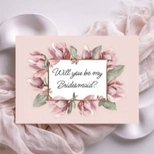 Convite Dusty Rosa Blush Floral seja uma proposta de madri