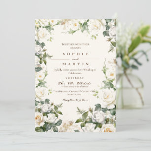 Convite Dusty Rosa Wedding Garden Floral