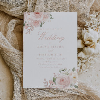 Convite Dusty Rose Divine Blush Wedding 