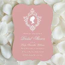 Dusty Rose Vintage Crest Regency Chá de Noiva  