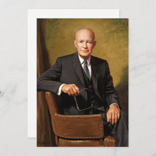 Convite Dwight Eisenhower Presidente da Casa Branca Retrat