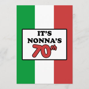 Convite É a 70 de Nonna Aniversário da Bandeira Italiana