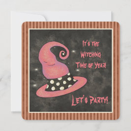 Convite É a bruxa do Dia das Bruxas