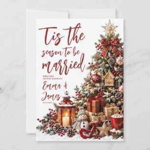 Convite É a Época de se Casar Natal Casamento