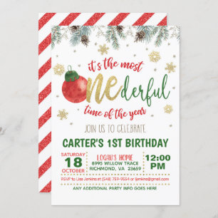 Convite É a época mais maravilhosa do aniversário do ano