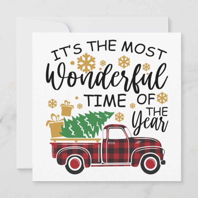 Convite É a época mais maravilhosa do ano (Frente)