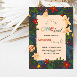 Convite É a época mais MARAVILHOSA do Ano 1º Aniversário