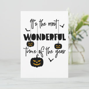 Convite É a época mais maravilhosa do Halloween do Ano