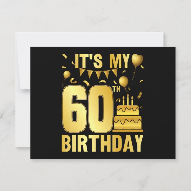 Convite É a Minha Festa de 60 Anos (Frente)